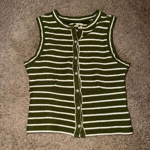 Madewell green sweater